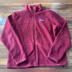 Columbia Deep Red Fleece Jacket